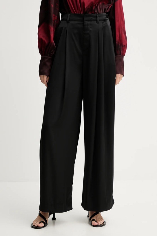 Gestuz spodnie z elastanem czarny 10910805