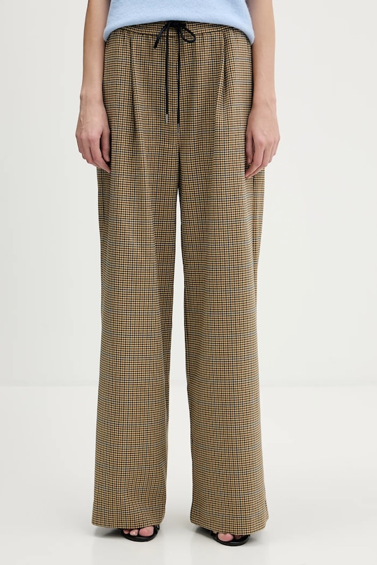 Gestuz spodnie wzorzyste zielony 10910892