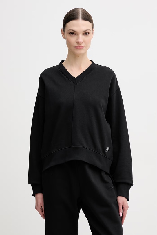 Calvin Klein Jeans spodnie dresowe dzianina czarny LV047E236G