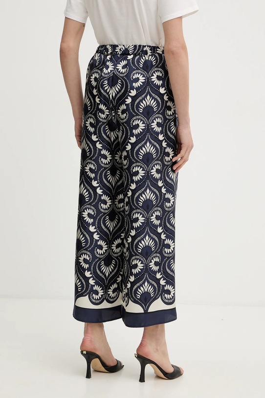 Odzież Weekend Max Mara spodnie jedwabne OTTICO 2615131011600 granatowy