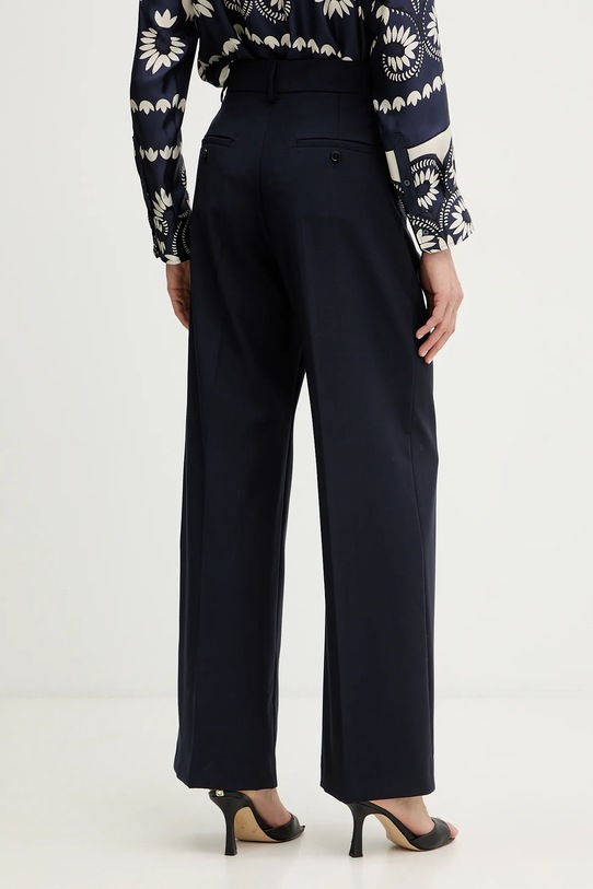 Odzież Weekend Max Mara spodnie wełniane VISIVO 2615131041600 granatowy