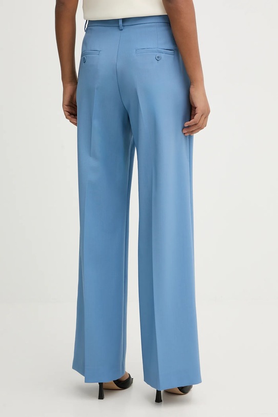 Odzież Weekend Max Mara spodnie wełniane VISIVO 2615131041600 niebieski