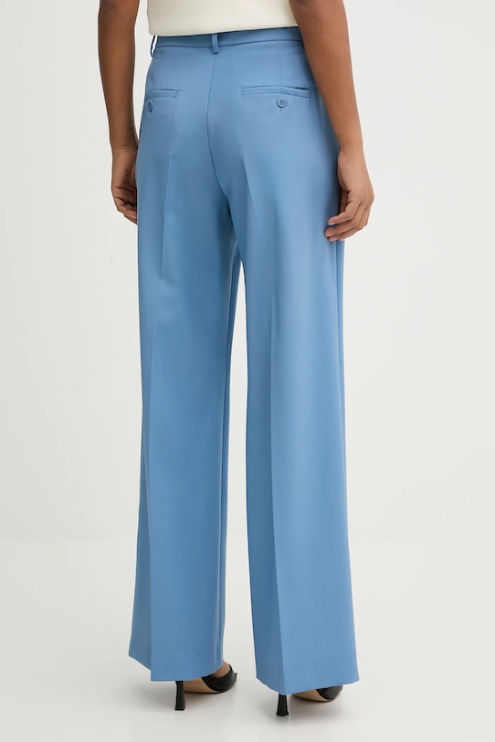 Odzież Weekend Max Mara spodnie wełniane VISIVO 2615131041600 niebieski