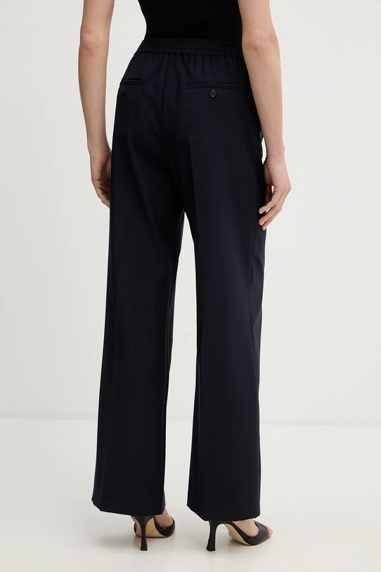 Odzież Weekend Max Mara spodnie wełniane MALLO 2615131071600 granatowy