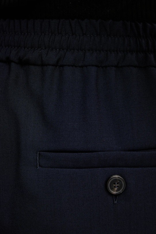 Weekend Max Mara spodnie wełniane MALLO granatowy 2615131071600