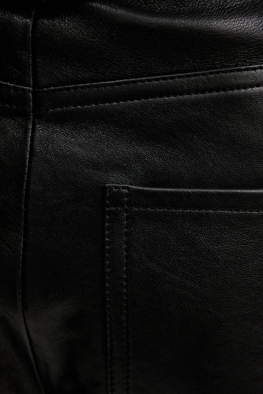 Weekend Max Mara spodnie skórzane PAGANO czarny 2615431011600