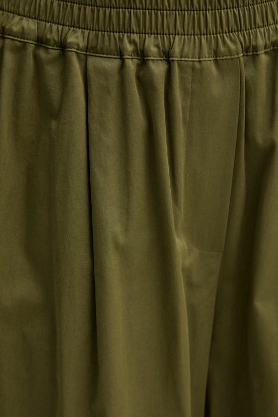 Weekend Max Mara spodnie damskie bawełniane GOLFO zielony 2615131102600