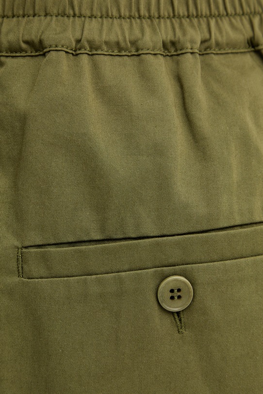 Weekend Max Mara spodnie damskie bawełniane GOLFO 2615131102600 zielony