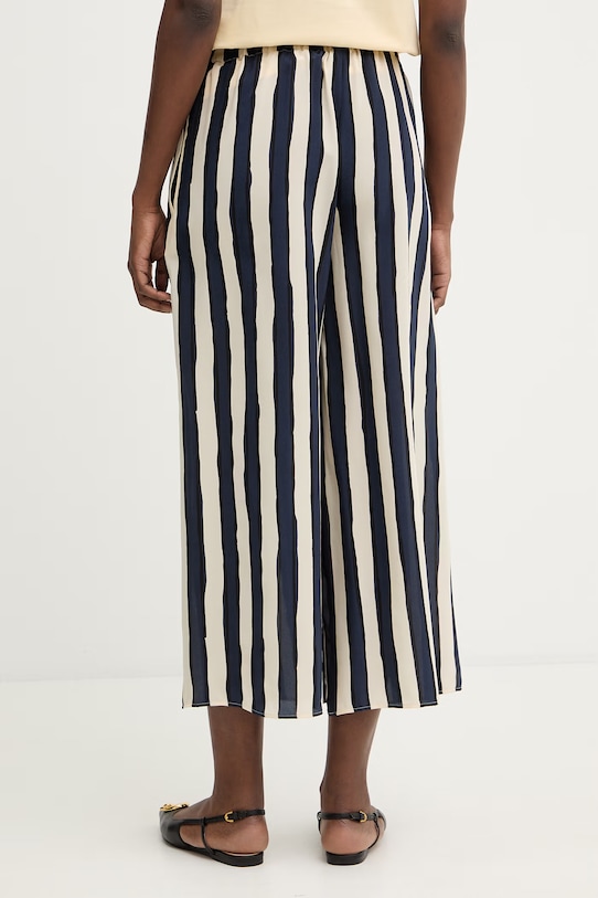 Odzież Weekend Max Mara spodnie jedwabne NIRVANA 2615131132600 granatowy