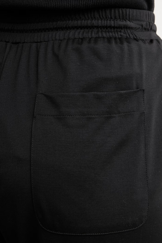 Weekend Max Mara hlače za žene s lanom MODICO crna 2615781012600