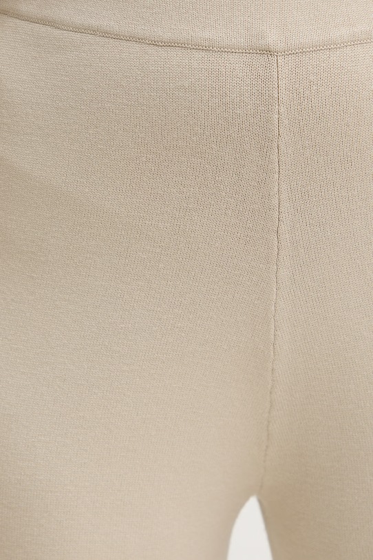 MM by Max Mara spodnie damskie z wiskozą RUM beżowy 2616331017600