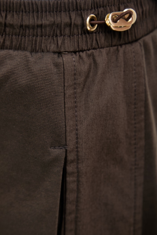 MM by Max Mara bermudy dámské s bavlnou PIOMBO hnědá 2616781018600