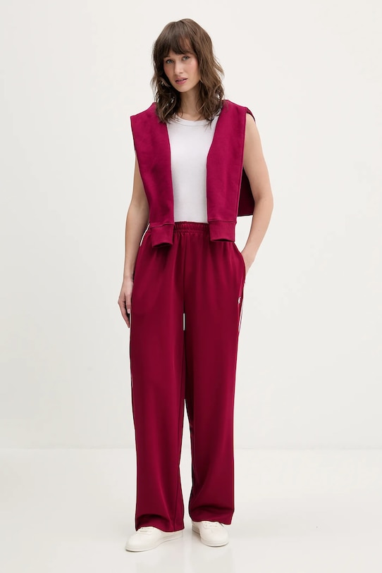 Tommy Jeans spodnie dresowe DW0DW22633 bordowy SS26