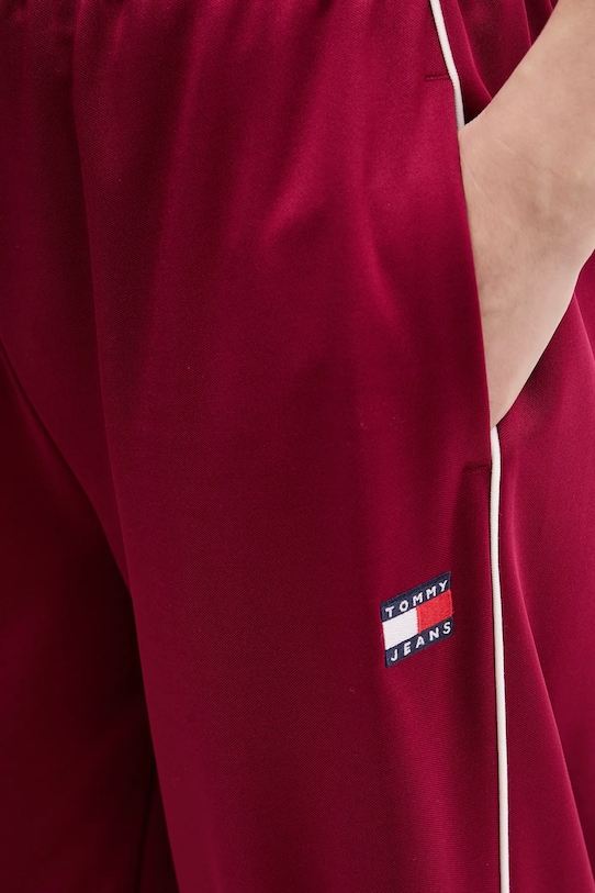 Tommy Jeans spodnie dresowe bordowy DW0DW22633