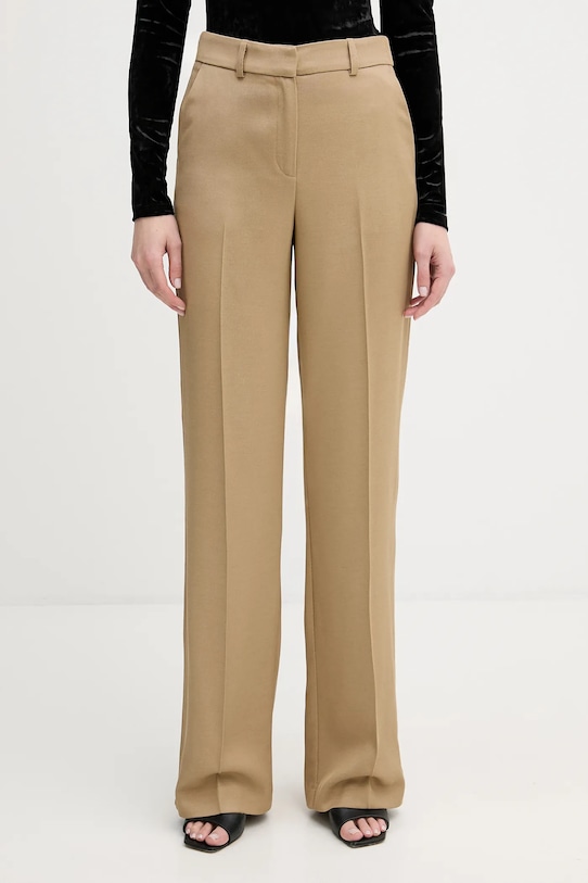 Брюки с примесью шерсти Marciano by Guess ABBY прямой зелёный 6RGB06.7433A