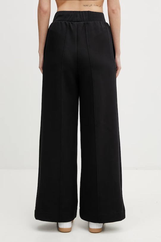 Одежда adidas Originals спортивные штаны для женщин с хлопком 3 Stripes JX2733 чёрный