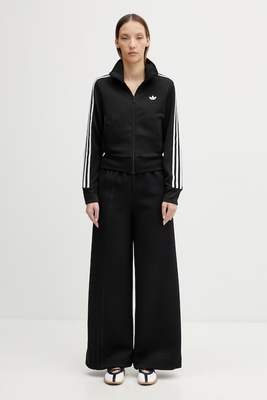 adidas Originals спортивные штаны для женщин с хлопком 3 Stripes JX2733 чёрный