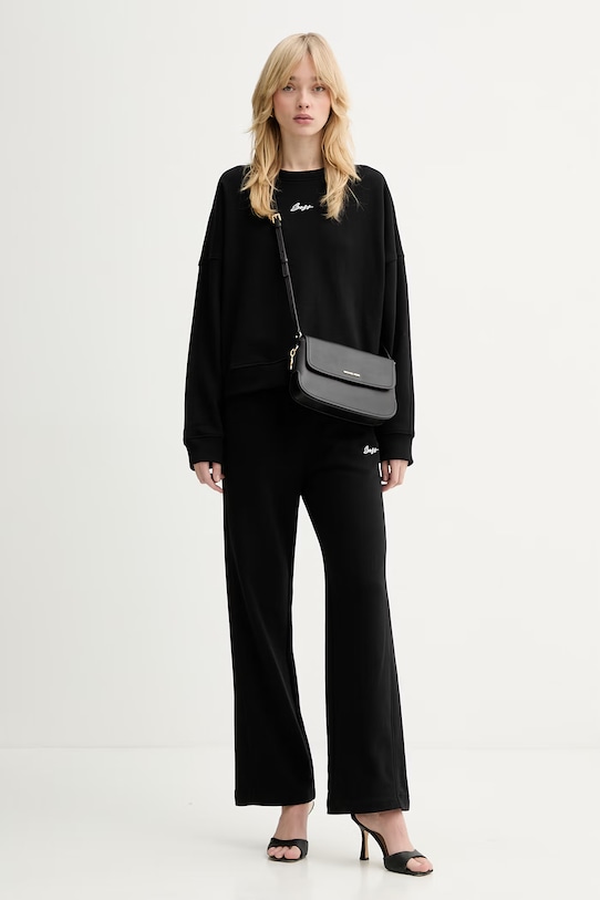 BOSS Orange spodnie dresowe bawełniane C Endless 50554685 czarny SS26