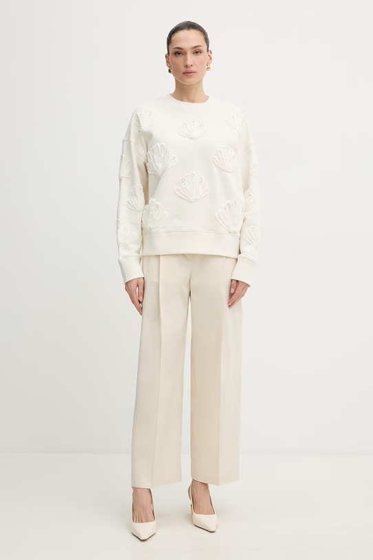 Штани BOSS Tulotta 50551913 бежевий SS26