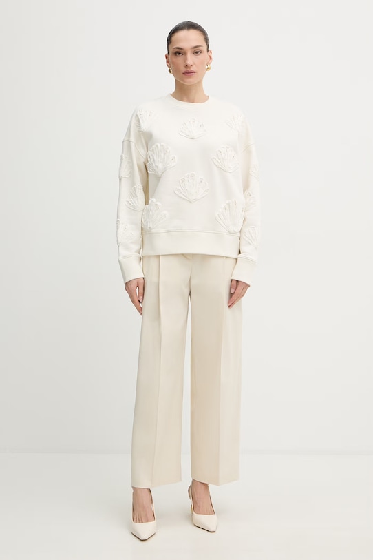 Штани BOSS Tulotta 50551913 бежевий SS26