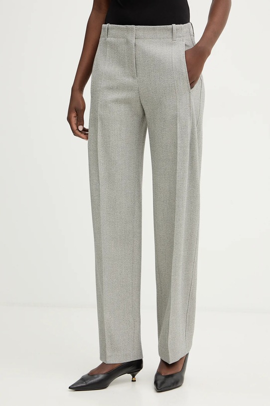 Hlače BOSS Takava Planet friendly siva 50553936