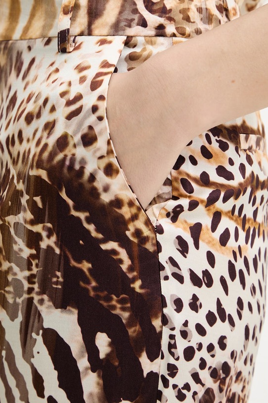 Marciano by Guess hlače ženske viskozne GISELLE rjava G6GB09.W1875