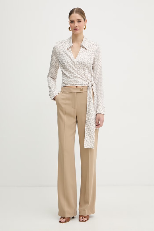 Marciano by Guess nohavice dámske z viskózy GRETHA G6GB18.W2204 béžová SS26