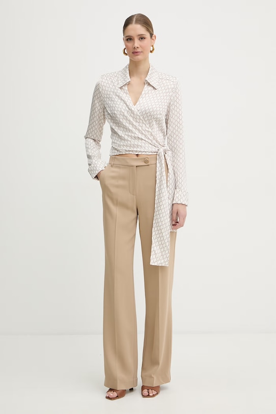 Marciano by Guess nohavice dámske z viskózy GRETHA G6GB18.W2204 béžová SS26