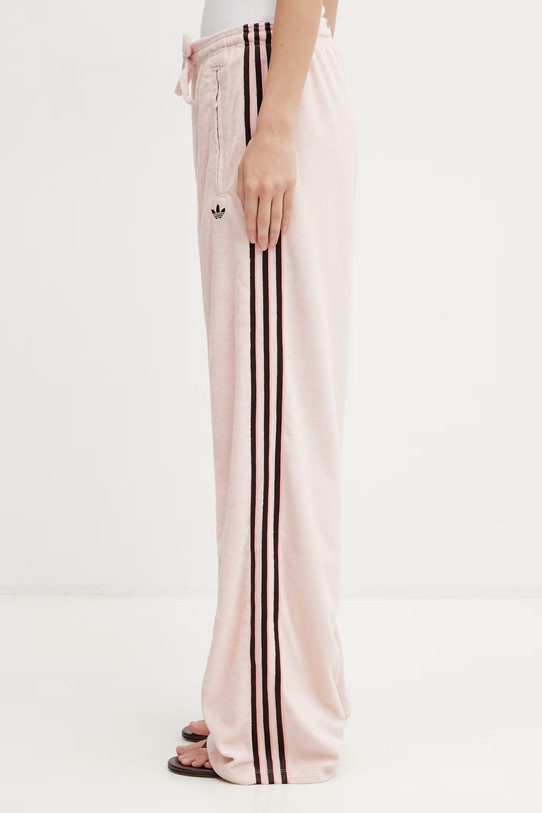adidas Originals pantaloni tuta Terry Towel Firebird semplice rosa KD1414