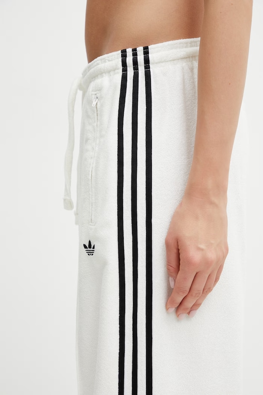 adidas Originals Terry Towel Firebird spodnie dresowe damskie beżowy KD1415