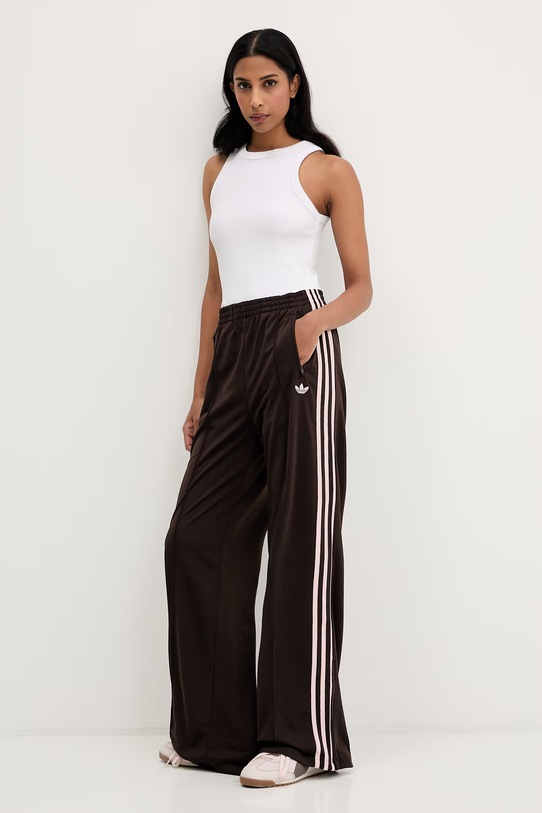 adidas Originals spodnie dresowe Firebird KD3664 brązowy SS26