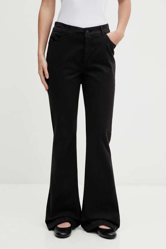 Hugo Blue spodnie Hizama-1-D_B z elastanem czarny 50555763