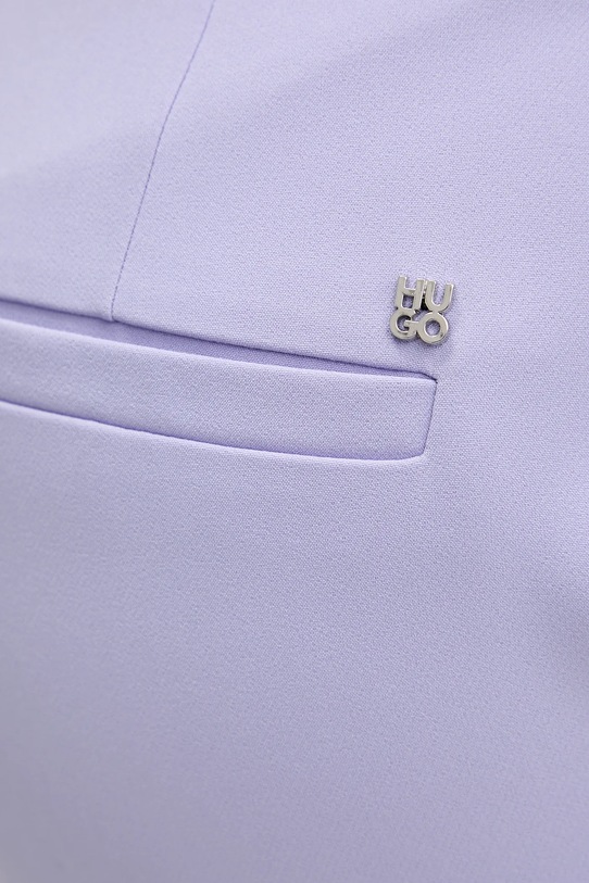 HUGO spodnie Hedima-1 fioletowy 50544742