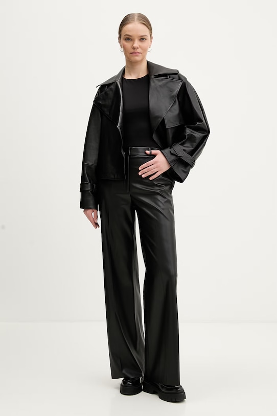 Nohavice HUGO Hasmina-1 50552964 čierna SS26