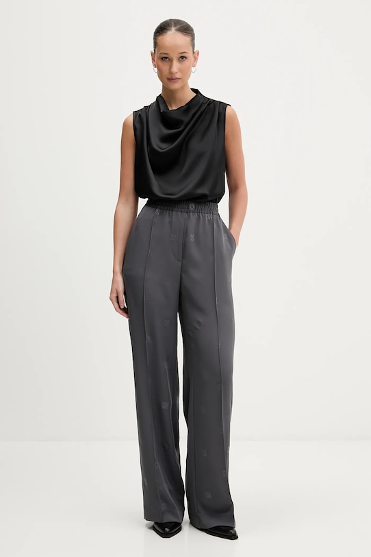 HUGO spodnie Helenia 50553193 szary SS26