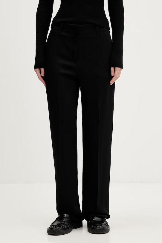 HUGO spodnie Hulana-3 z elastanem czarny 50554962