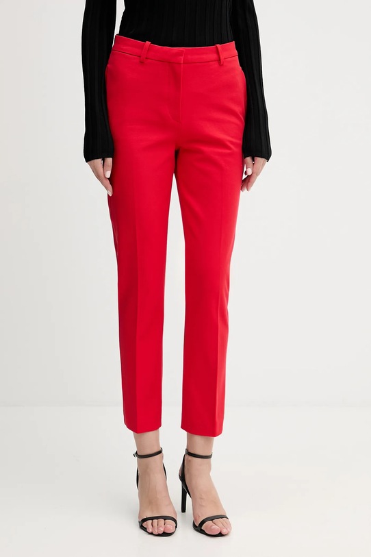 Tommy Hilfiger spodnie z elastanem czerwony WW0WW48350