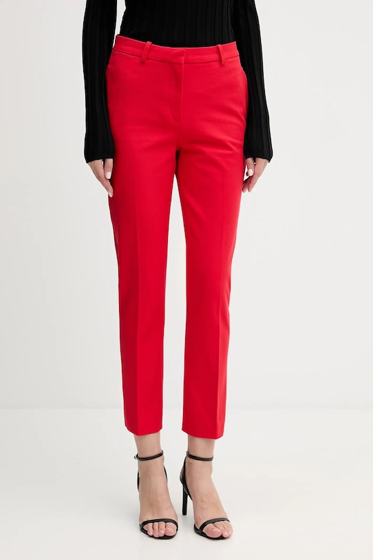 Tommy Hilfiger spodnie z elastanem czerwony WW0WW48350