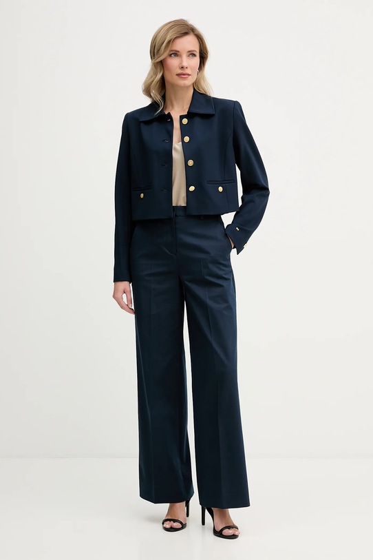 Hlače Tommy Hilfiger WW0WW49471 mornarsko modra SS26