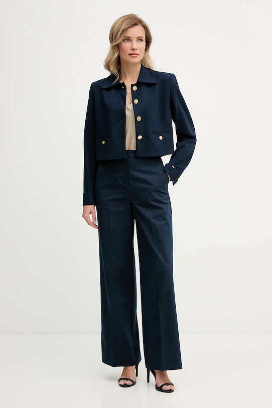 Hlače Tommy Hilfiger WW0WW49471 mornarsko modra SS26