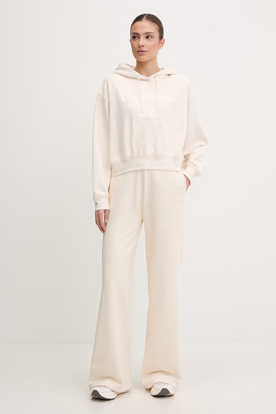 Guess spodnie dresowe YAYOI V6RB03.KD761 beżowy SS26