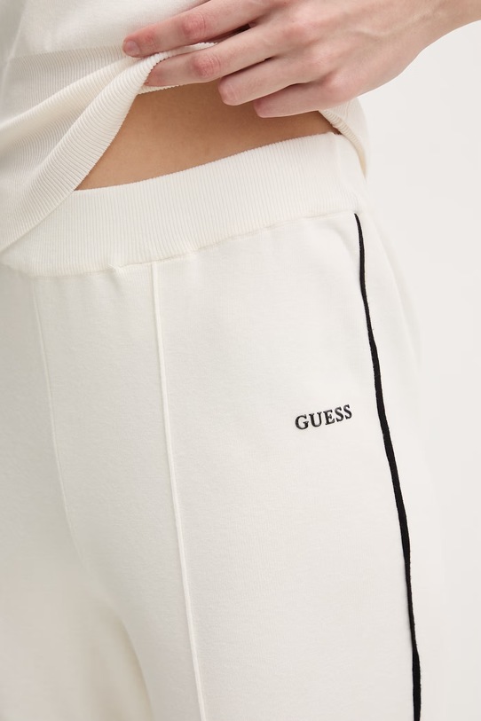 Guess spodnie dresowe damskie z wiskozą LAURENE beżowy V6RB14.Z4642