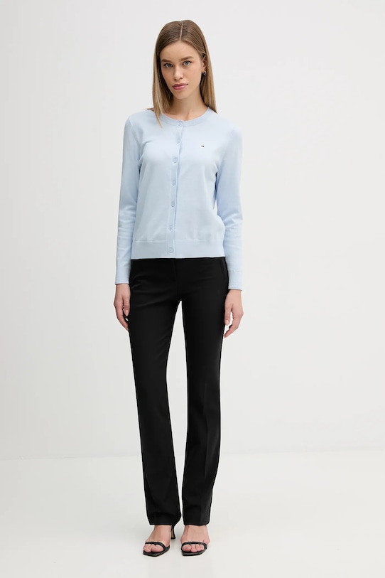 Παντελόνι Tommy Hilfiger WW0WW47797 μαύρο SS26