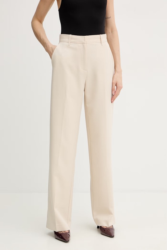 Guess spodnie NAUSICA z elastanem beżowy W6RB02.WH9Y2