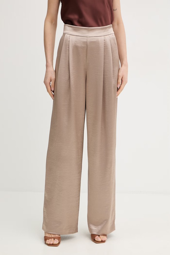 Guess spodnie KATIE tkanina beżowy W6RB66.W2612