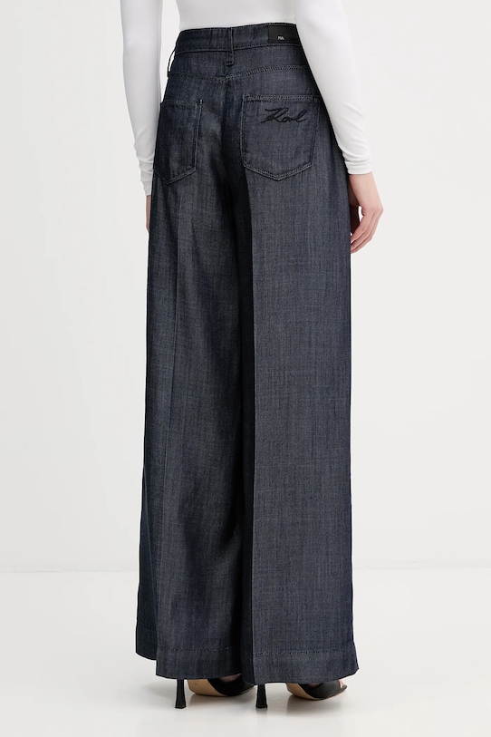 Odjeća Hlače Karl Lagerfeld FLUID DENIM B1W10101 mornarsko plava