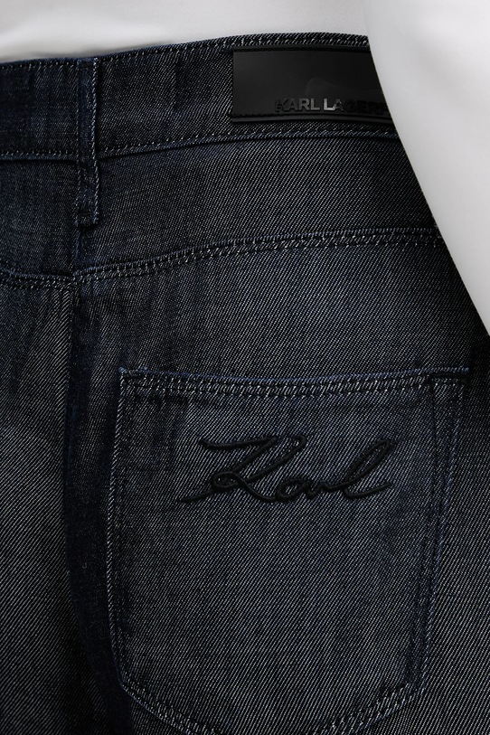Hlače Karl Lagerfeld FLUID DENIM mornarsko plava B1W10101