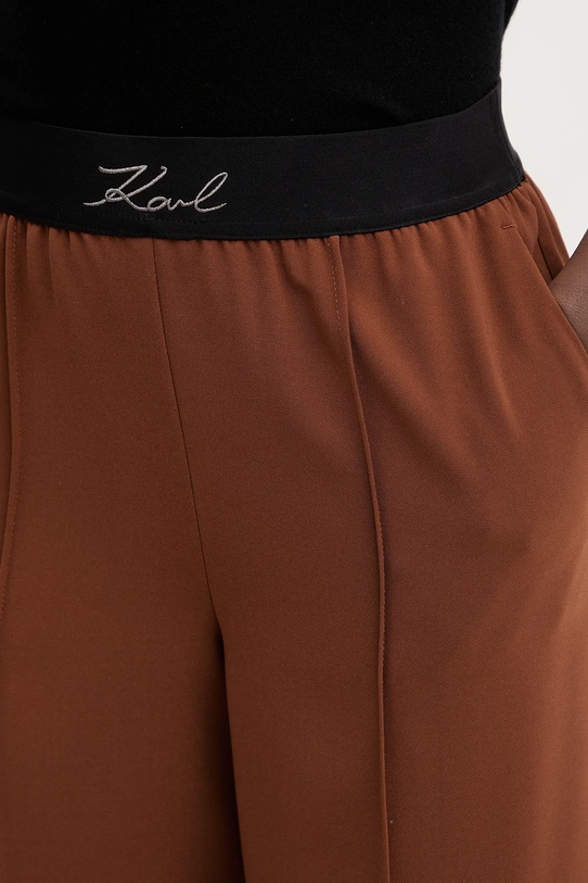 Karl Lagerfeld spodnie brązowy B1W10014
