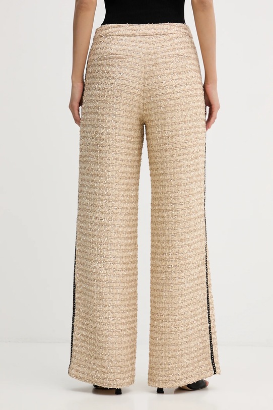 Odzież Karl Lagerfeld spodnie z domieszką wełny B1W10008 beżowy