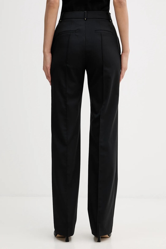 Odzież Karl Lagerfeld spodnie z domieszką wełny B1W10003 czarny